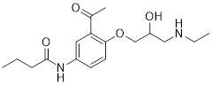 EP Impurity I (OR) Acebutolol USP RC I structure