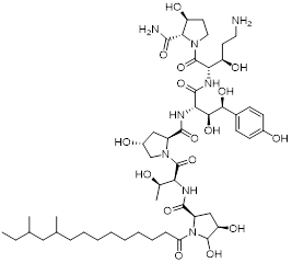 Caspofungin impurity-D structure