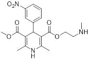Nicardipine Dehydro Carboxylic Acid Impurity structure
