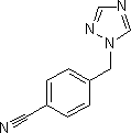 4-((1H-1,2,4-Triazol-1-yl)methyl)benzonitrile structure