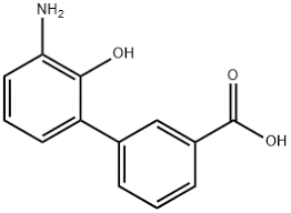 3'-Amino-2'-hydroxy-[1,1'-biphenyl]-3-carboxylic Acid structure