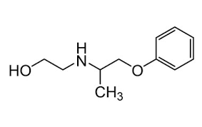 2-((1-Phenoxypropan-2-yl)amino)ethanol structure