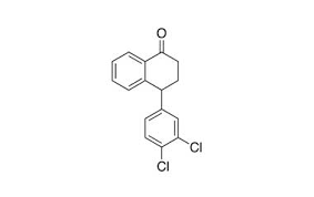 4-(3,4-Dichlorophenyl)-3,4-dihydro-1(2H)-naphthalenone (Tetralone) structure